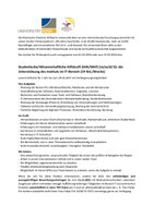 Stellenausschreibung IT-Berater (SHK-WHF) ab 01.03.2026